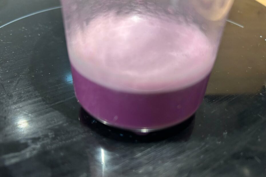 Ube Latte glacé